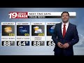 Chance of scattered storms this evening; Rain chances return Sunday evening
