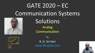 GATE 2020 Solutions - EC Communication Systems - Q8 - Analog Communication - Amplitude modulation