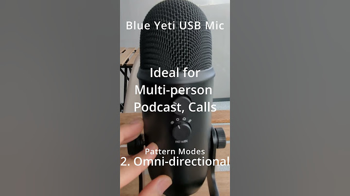 Blue Yeti USB Microphone Pattern Modes