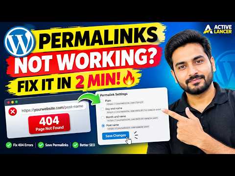 WordPress Permalinks Not Working? 🔥 Fix & Save Permalinks in 2 Minutes! | Active Lancer