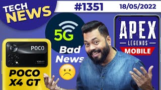 iQOO Neo6 Price😯, 6G In India, POCO X4 GT Coming,Xiaomi 12 India Launch,Apex Legends Mobile-#TTN1351