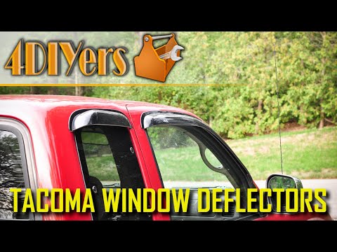 How to Install Side Window Deflectors on a Toyota Tacoma