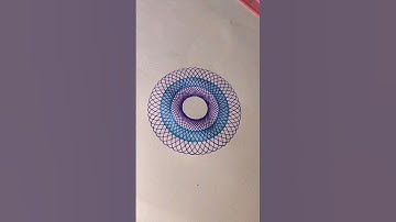 Count the number of circles drawn by pen in total??? #spirograph #youtubeshorts #viral #okeyornot