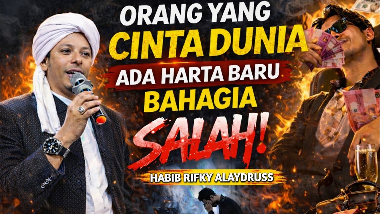 HABIB RIFKY ALAYDRUSS_ORANG YANG CINTA DUNIA ADA HARTA BARU BAHAGIA SALAH!!