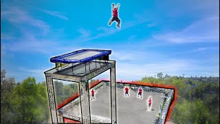 Worlds Tallest And Biggest Garden Trampoline