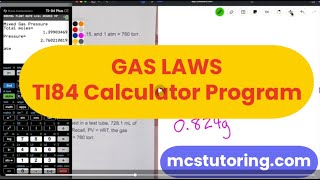 Solving Gas Laws Problems with TI-84 Calculator Programs | AP Chemistry Homework Step-by-Step