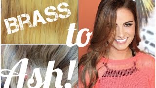 Brassy to Ashy Hair Color Correction Tutorial!