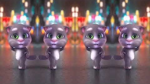 Điệu nhảy của mèo Những chú mèo dễ thương đầy màu sắc đang nhảy múa và hát mắt mèo 17