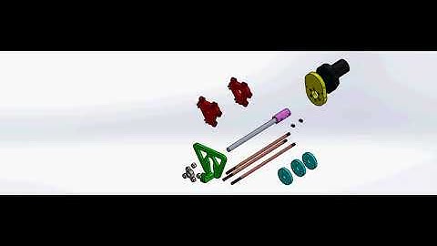 Body Assembly Exploded View - Pipeline Inspection Robot