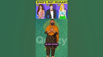 Who’s Not Human? 🤔 | Puzzle Quiz Challenge | Quizzy2025 Shorts