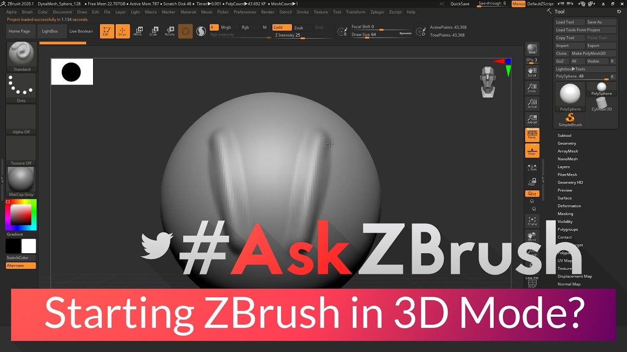 zbrush 3d mode