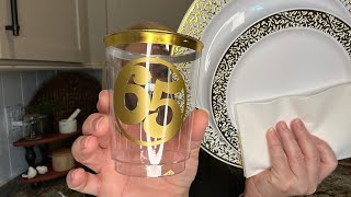 FOCUSLINE Gold Dinnerware Set Review – Customize With Cricut!