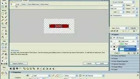 Creating a rollover button using Fireworks MX