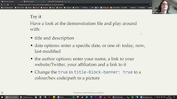 A Hands-on Introduction to Quarto