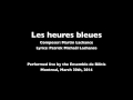 Les heures bleues (live)