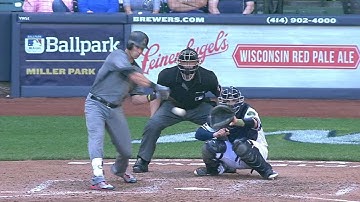 ARI@MIL: Lamb drives single to shallow left for a run