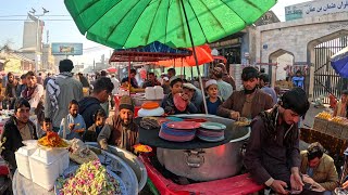 Café da manhã afegão por menos de 1 dólar em Jalalabad Talashi Chowk | Sabor incrível, preço baix...
