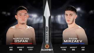 ЗАДУШИЛ соперника в ДЕБЮТНОМ БОЮ! | Nursultan Ospan vs. Mirzaev Rasim