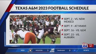 Texas A\&M Football releases 2023 schedule