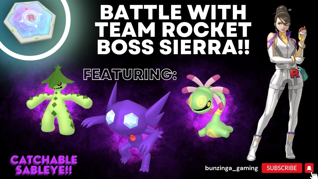 TEAM ROCKET BOSS SIERRA - Battle Against Her in Pokémon Go!