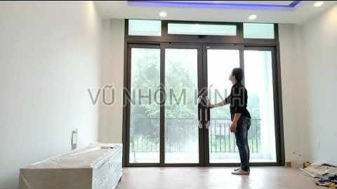 Cửa Trượt Quay 4 Cánh Mặt Tiền #cuatruotquay