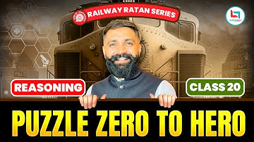 Railway Ratan Series | Railway Reasoning | Puzzle | #20 |  Reasoning By Arun Sir