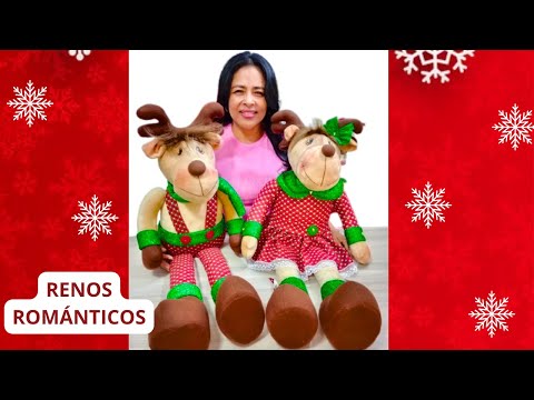 ??Cómo hacer Reno navideños Grandes (2023) – Muñecos navideños con moldes