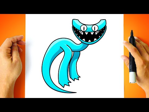 How to draw Cyan from Rainbow Friends 2 
