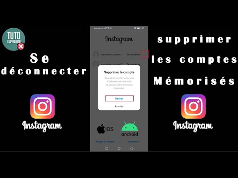 Se déconnecter et supprimer un compte Instagram mémorisé sur Android et iPhone