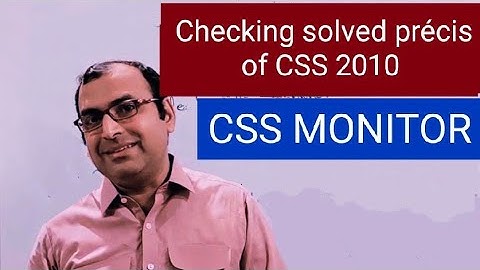 Checking precis of English CSS 2010 |way of writing precis| #cssmonitor #css #cssprécis