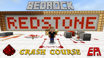 Bedrock Redstone Crash Course: Ep.1 - Starting with the basics!