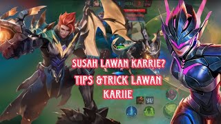 HARD GAME!! TIPS AND TRICK LAWAN KARRIE !!  |PUSH MMR CLAUDE ||MOBILE LEGENDS