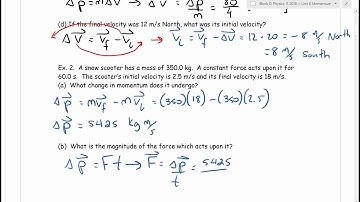 Physics 11 U6L3 Multistep Momentum Questions