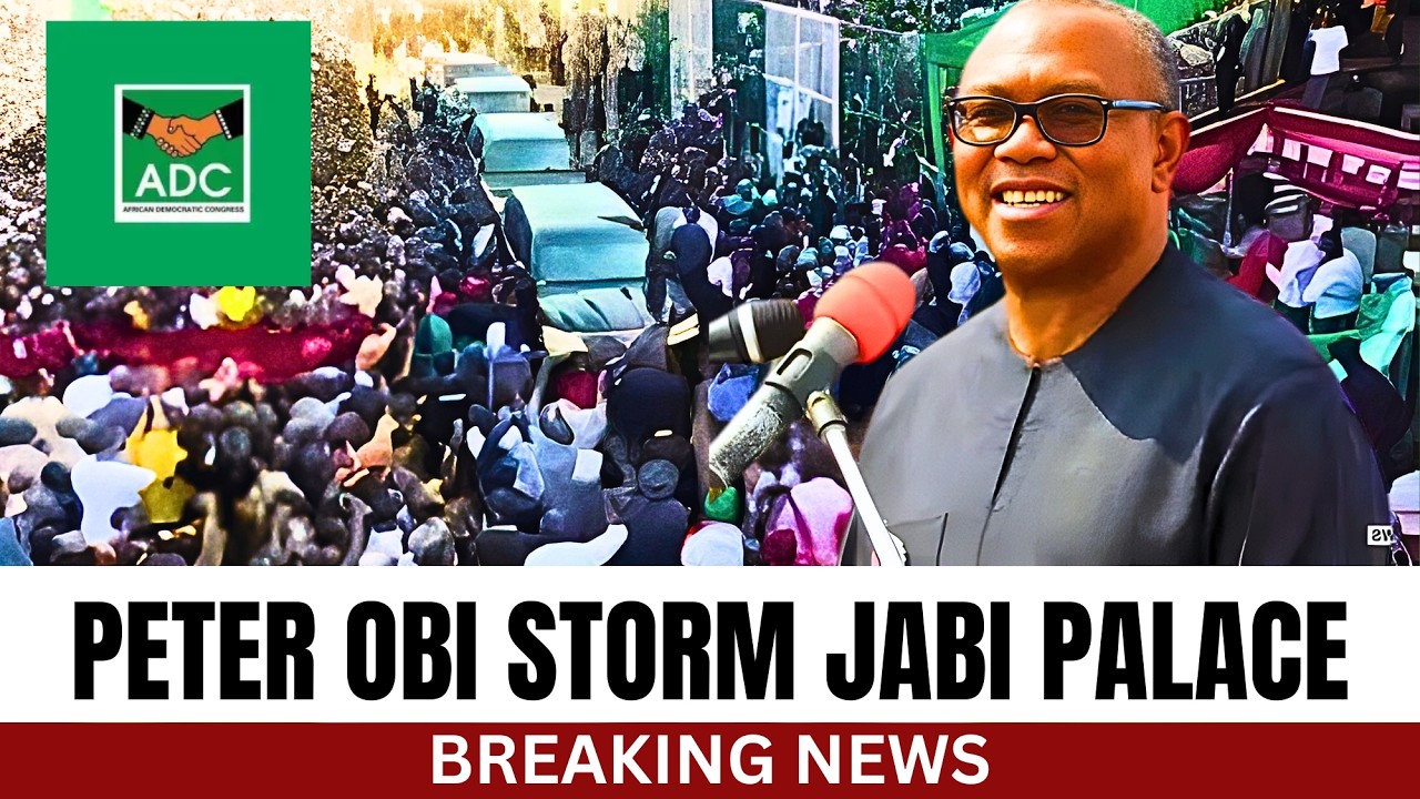 Peter Obi  STORMS Jabi Palace Ahead of ADC Amac Election 