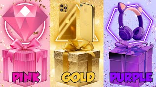 🎁 Choose Your Gift 🎁 PINK vs GOLD vs PURPLE 🎁 Elige Tu Regalo 🎁 | PAM QUIZ screenshot 3