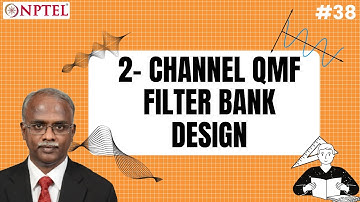 #38 2 Channel QMF Filter Bank Design | Multirate DSP
