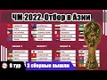 Чемпионат мира 2022. Отбор в Азии. 9 тур. Результаты. Расписание. Таблицы.