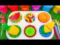 Satisfying Video l How to Make Color Lollipop Slime Candy with Glossy Balls Grid & Nails Polish ASMR