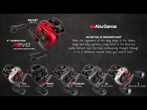 Abu Garcia Revo 5 Low Profile Reel Line Up (Complete Models) 