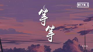 王七七 等等 等等等一个契合的灵魂 等等会有个人推开我的心门 動態歌詞 Lyrics Video Youtube