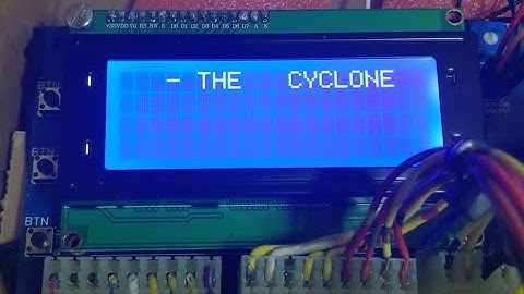 LCD display connected to Williams Cyclone pinball on the bench - audit screens