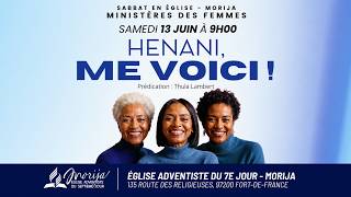 SABBAT EN DIRECT - Ministères des femmes : Henani, me voici ! - 13/06/2026