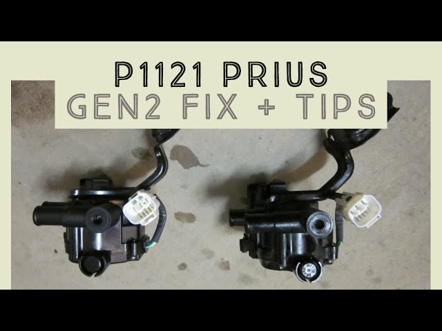 P1121 Prius Info Fix Tips For Quick