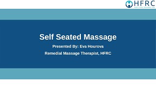 Less Pain and Better Movement - Self Seated Massage Techniques