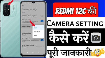 Redmi 12c camera setting | Redmi 12c me camera setting kaise kare | camera setting Redmi 12c