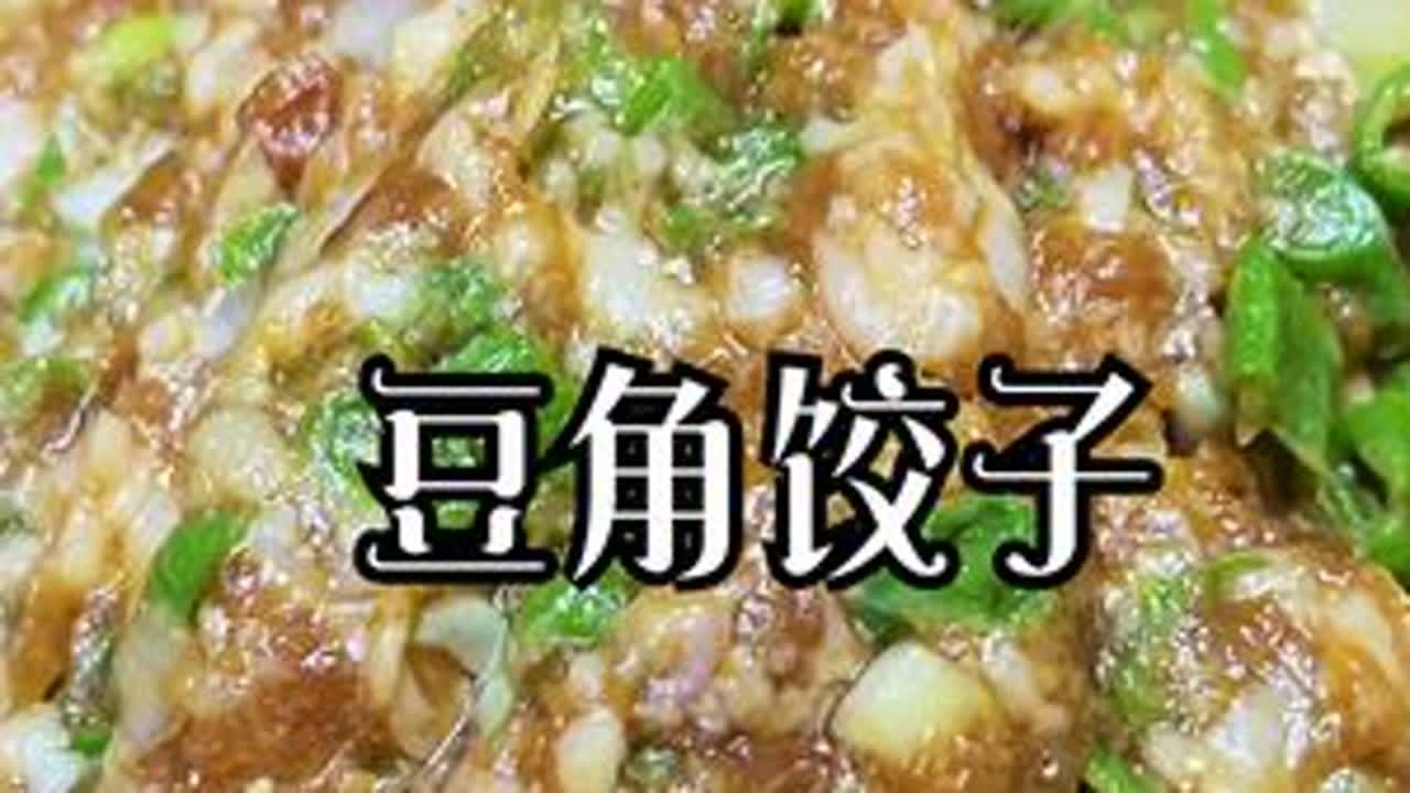 豆角饺子馅怎么调最好吃？大厨来教你，一口爆汁，鲜香味美 #抖音美食创作人  #饺子  #家常菜