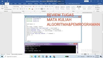 REVIEW TUGAS MATA KULIAH ALGORITMA DAN PEMROGRAMAN