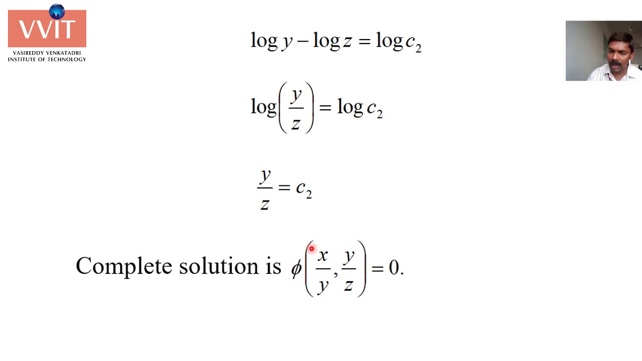 Lecture 3 Linear PDE of First Order YouTube