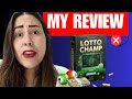 LOTTO CHAMP REVIEW - ( REALLY WORK? ) - LottoChamp Reviews - Lotto Champ Software Winning Numbers