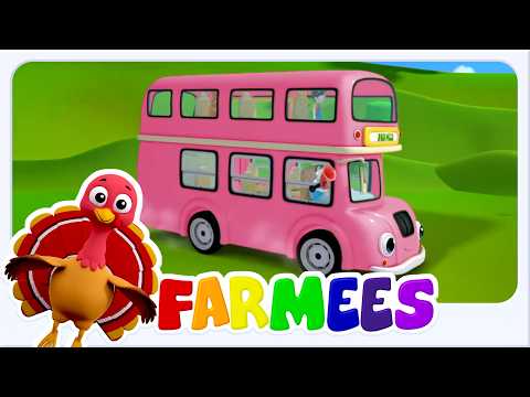 Farmees Les Roues de l’Autobus 🚌🎶 | Chanson pour enfants en français